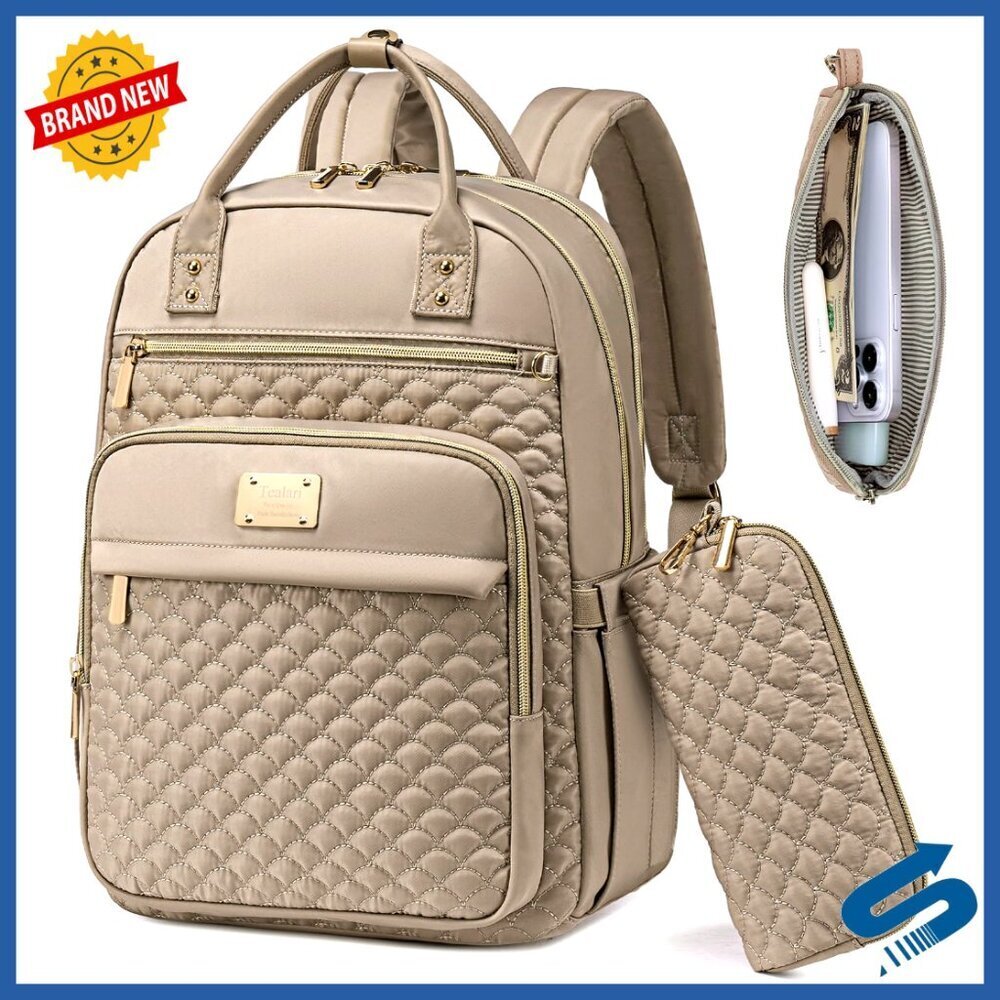 Water Resistant Laptop Backpack Large Capacity Travel Work College Bookbag